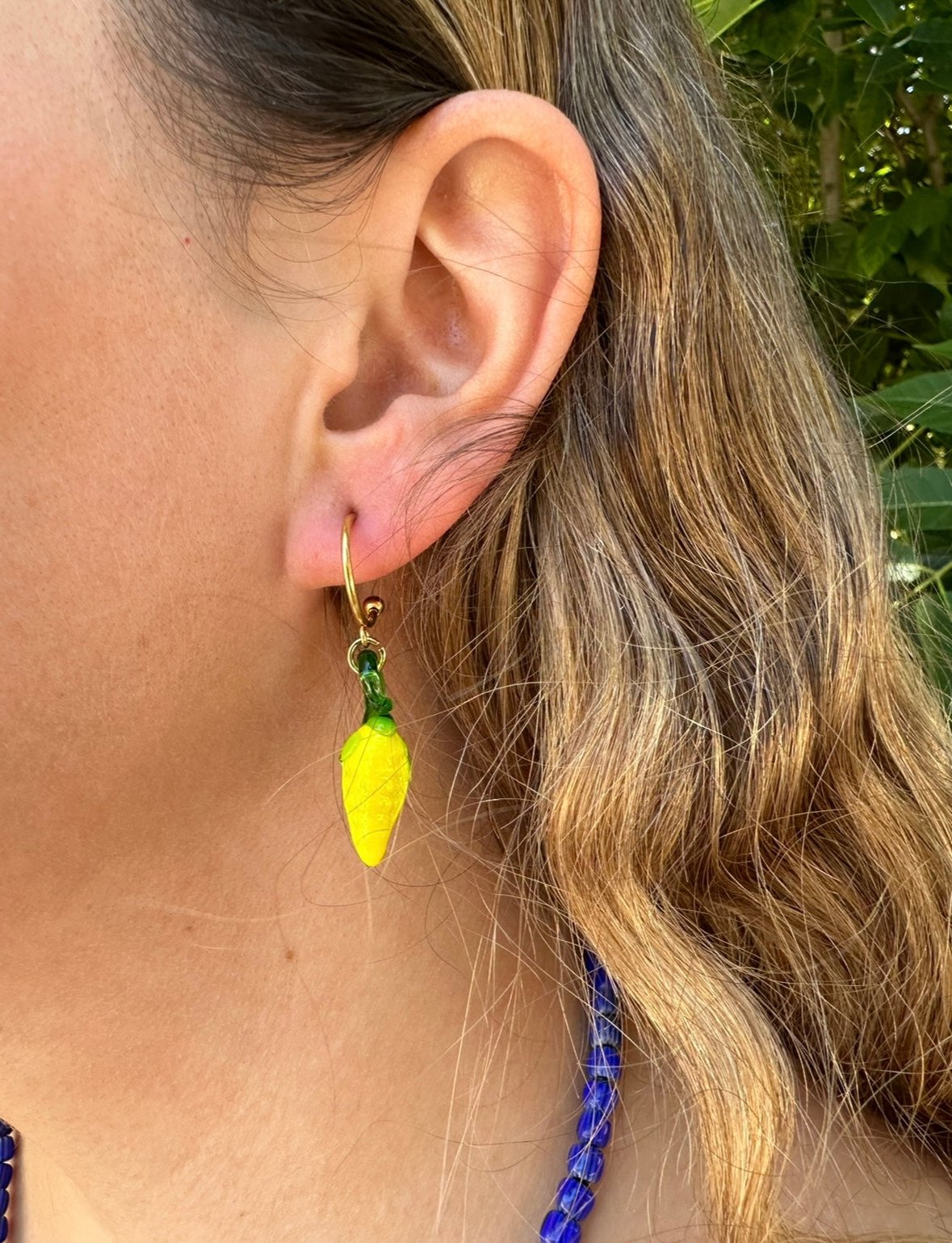 Pendientes de cristal de murano