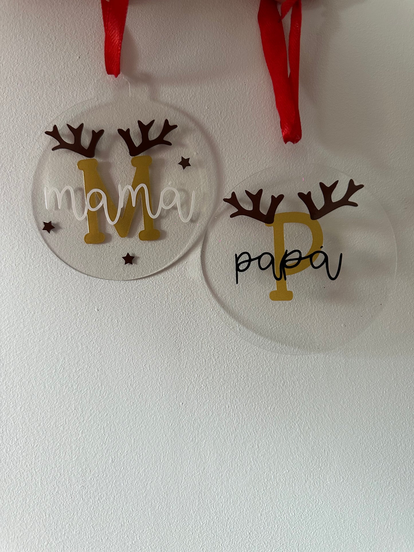 Adornos de metacrilato Navidad personalizados
