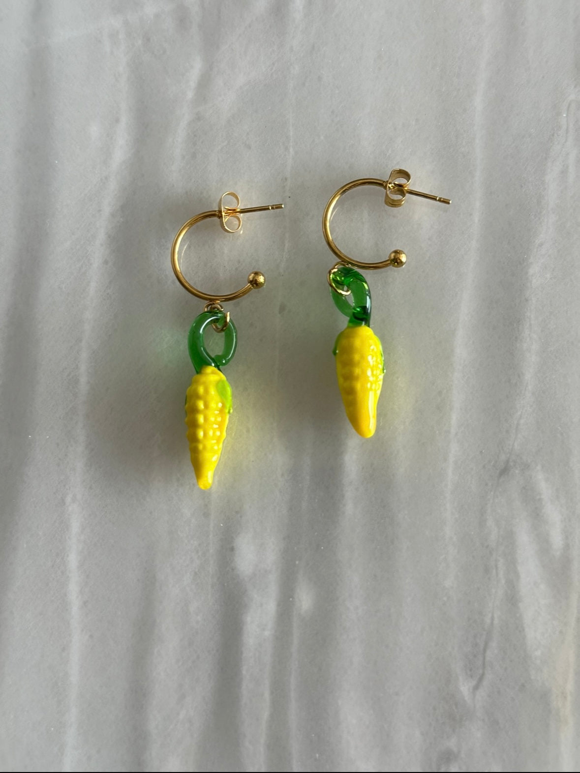 Pendientes de cristal de murano