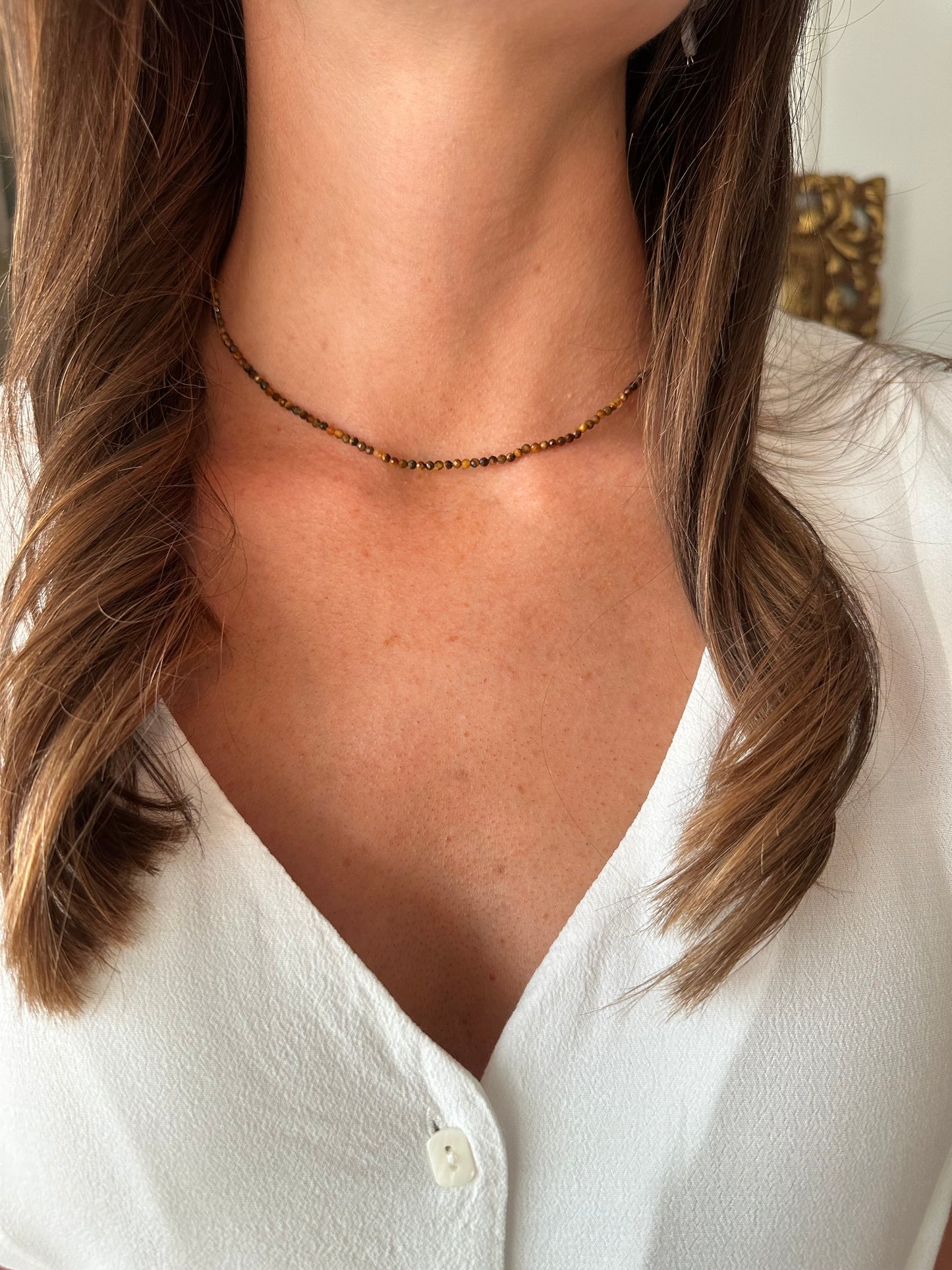 Collar piedras Marrones