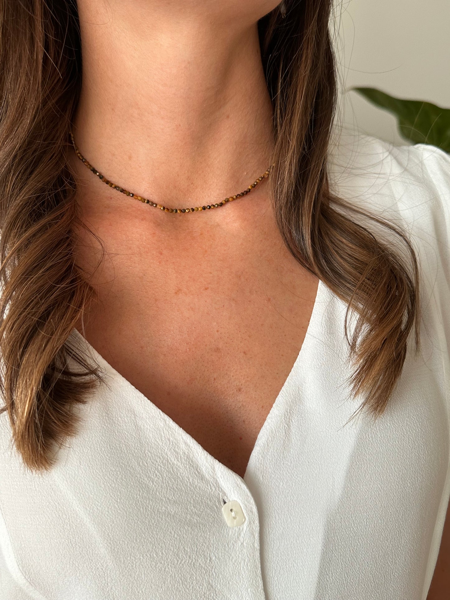 Collar piedras Marrones