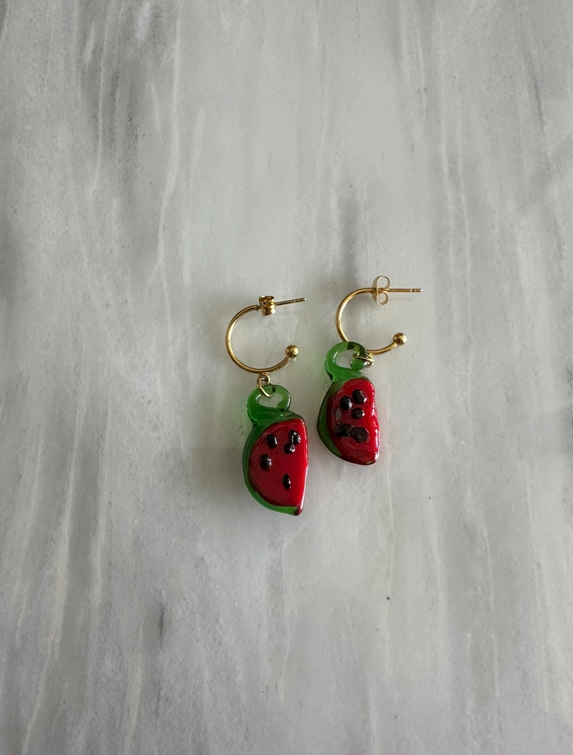 Pendientes de cristal de murano