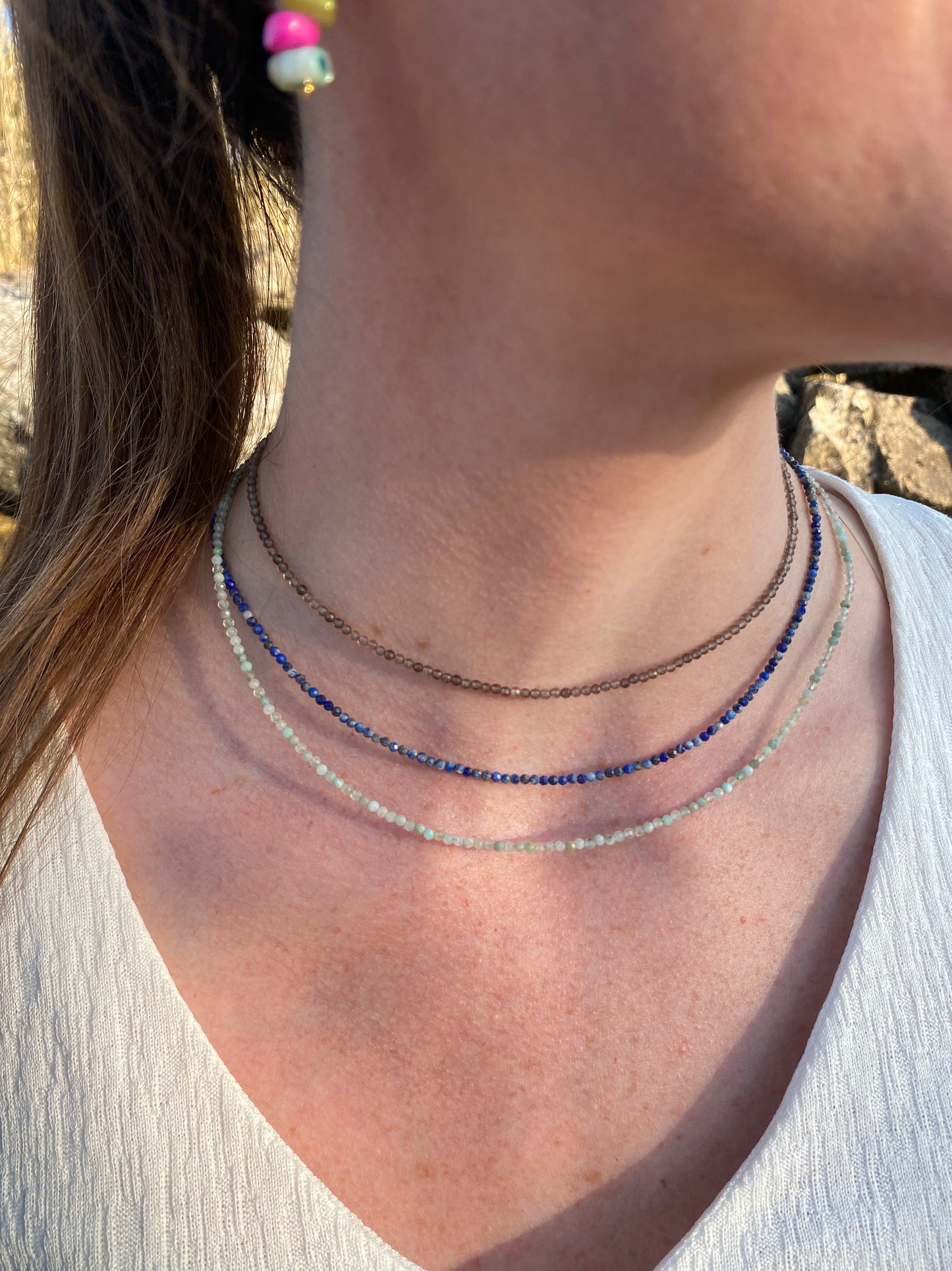 Collar piedras GRIS