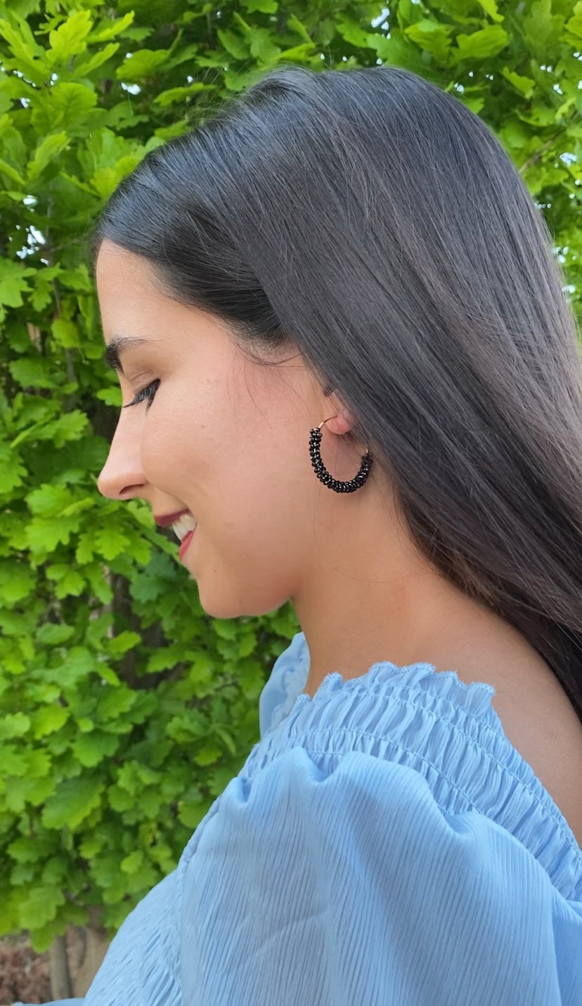 Pendientes CARMEN negro