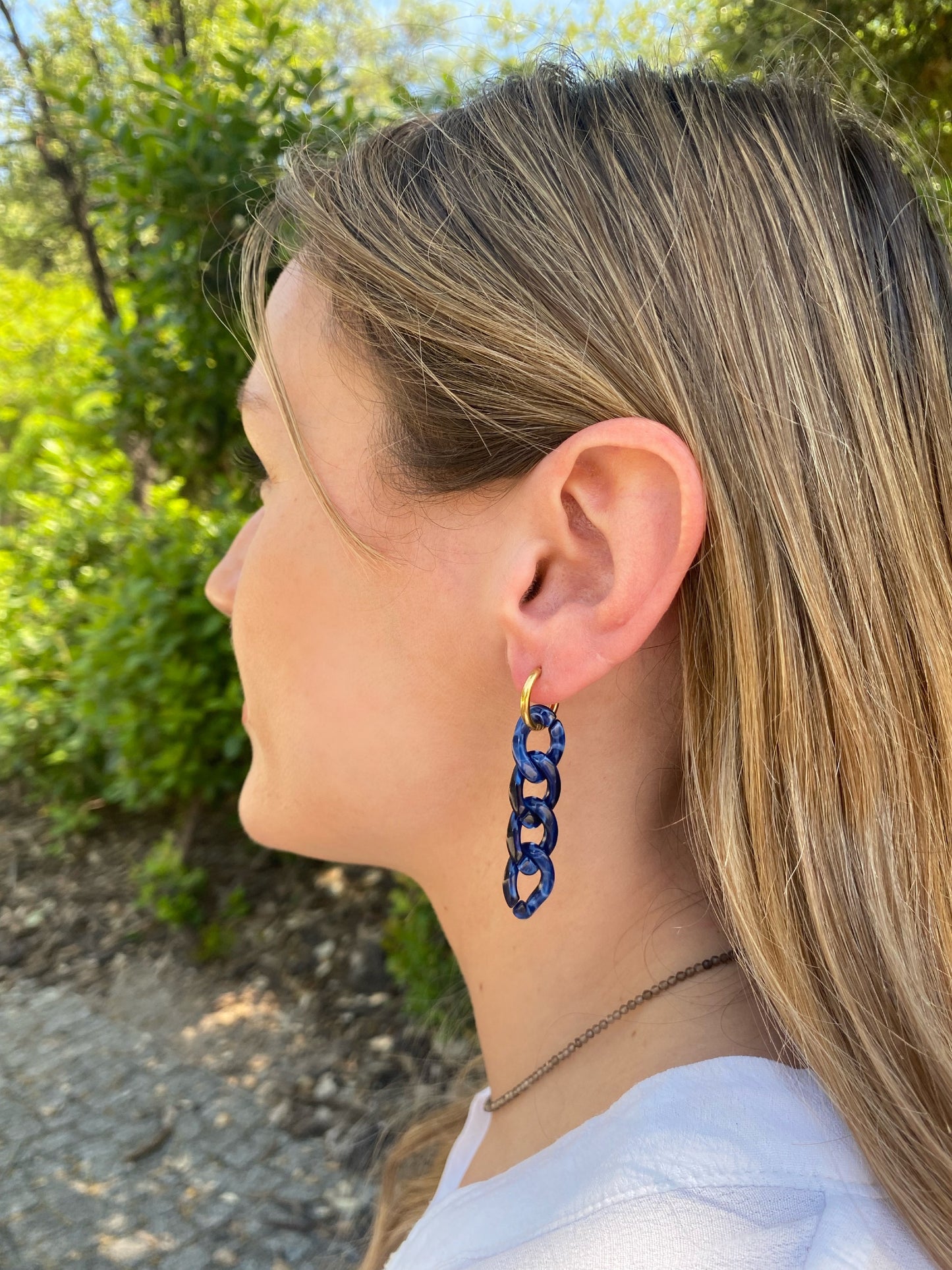 Pendientes LOLA azul