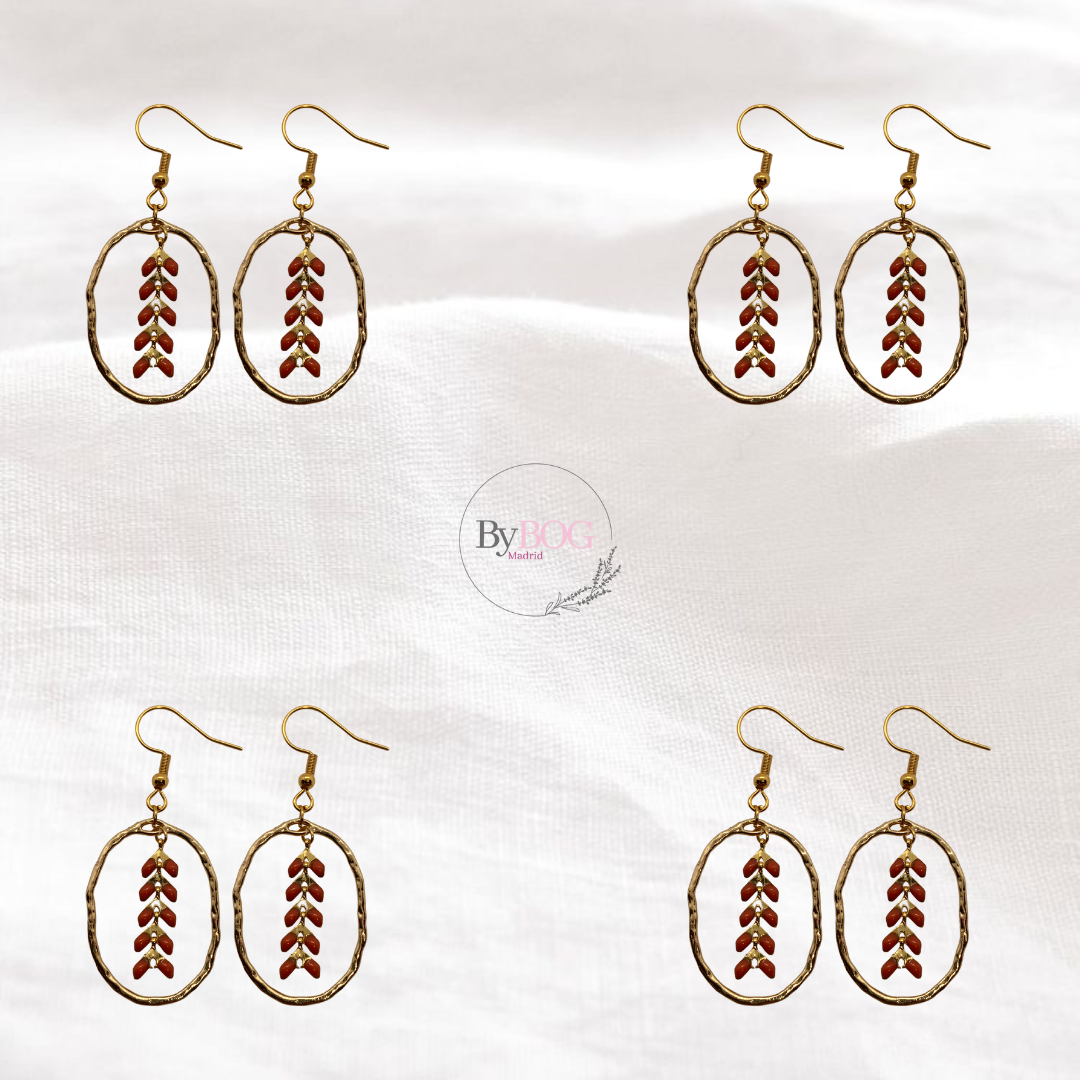 Pendientes MARÍA naranja