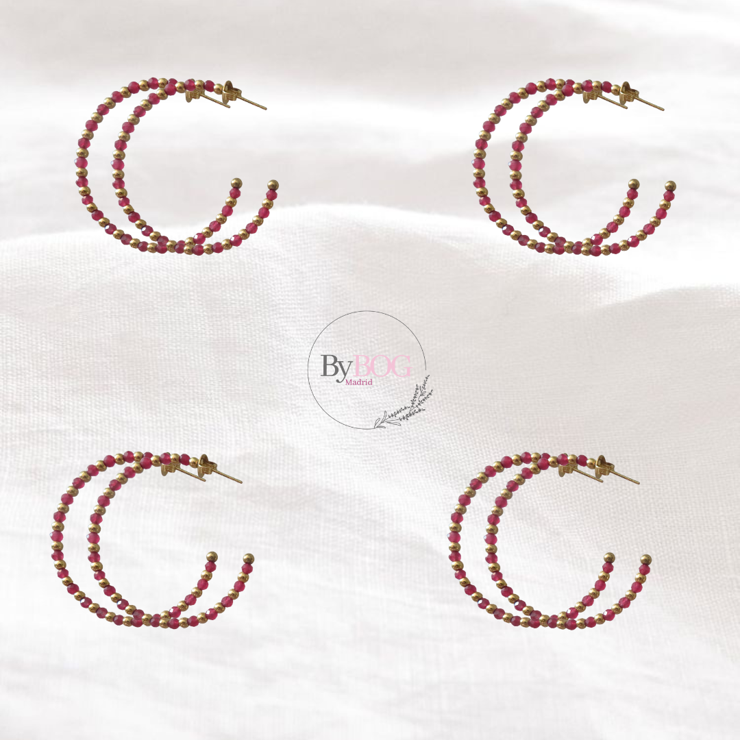Pendientes MARTA GRANATE