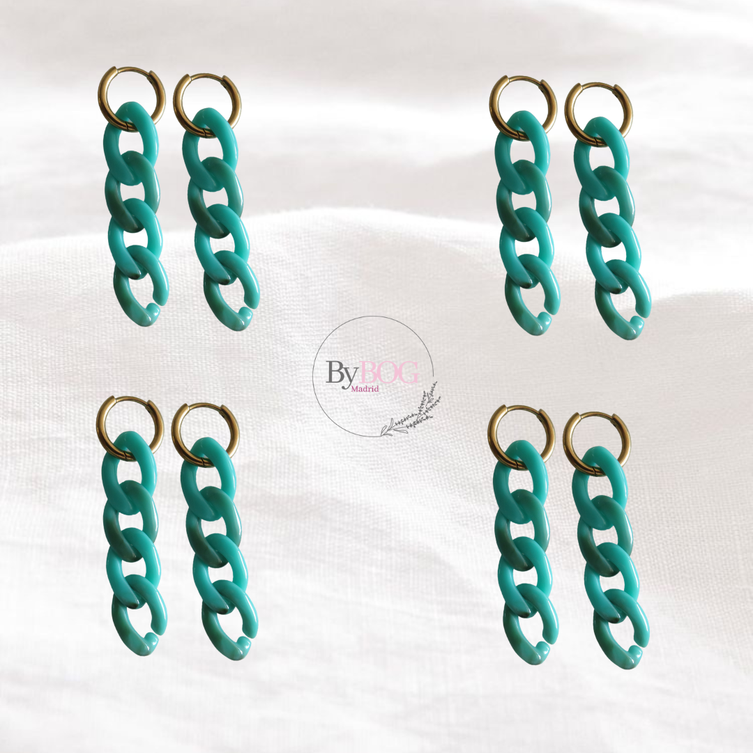 Pendientes LOLA turquesa