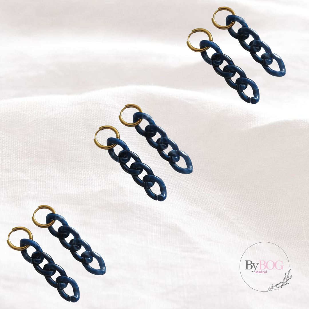Pendientes LOLA azul