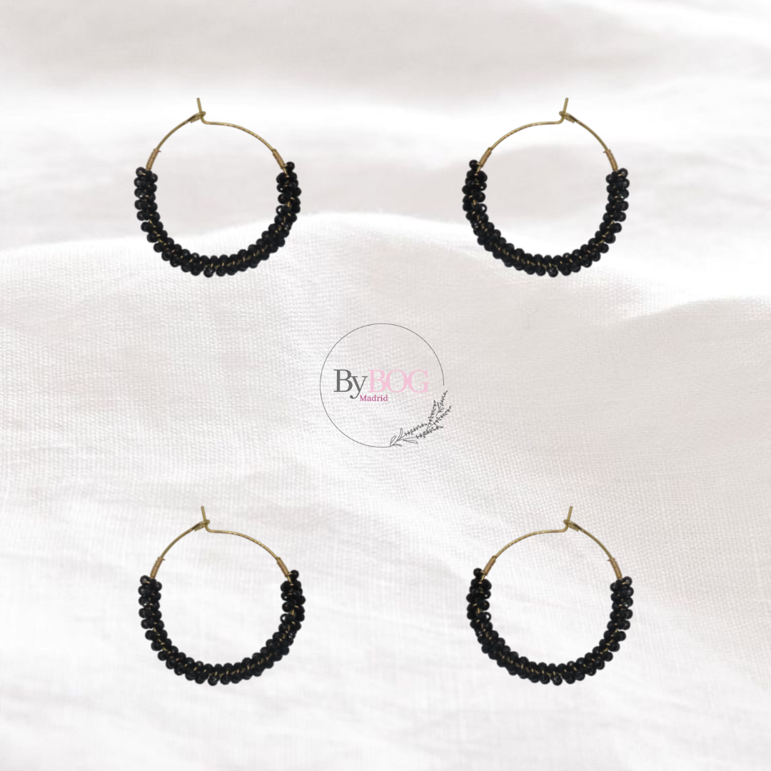 Pendientes CARMEN negro