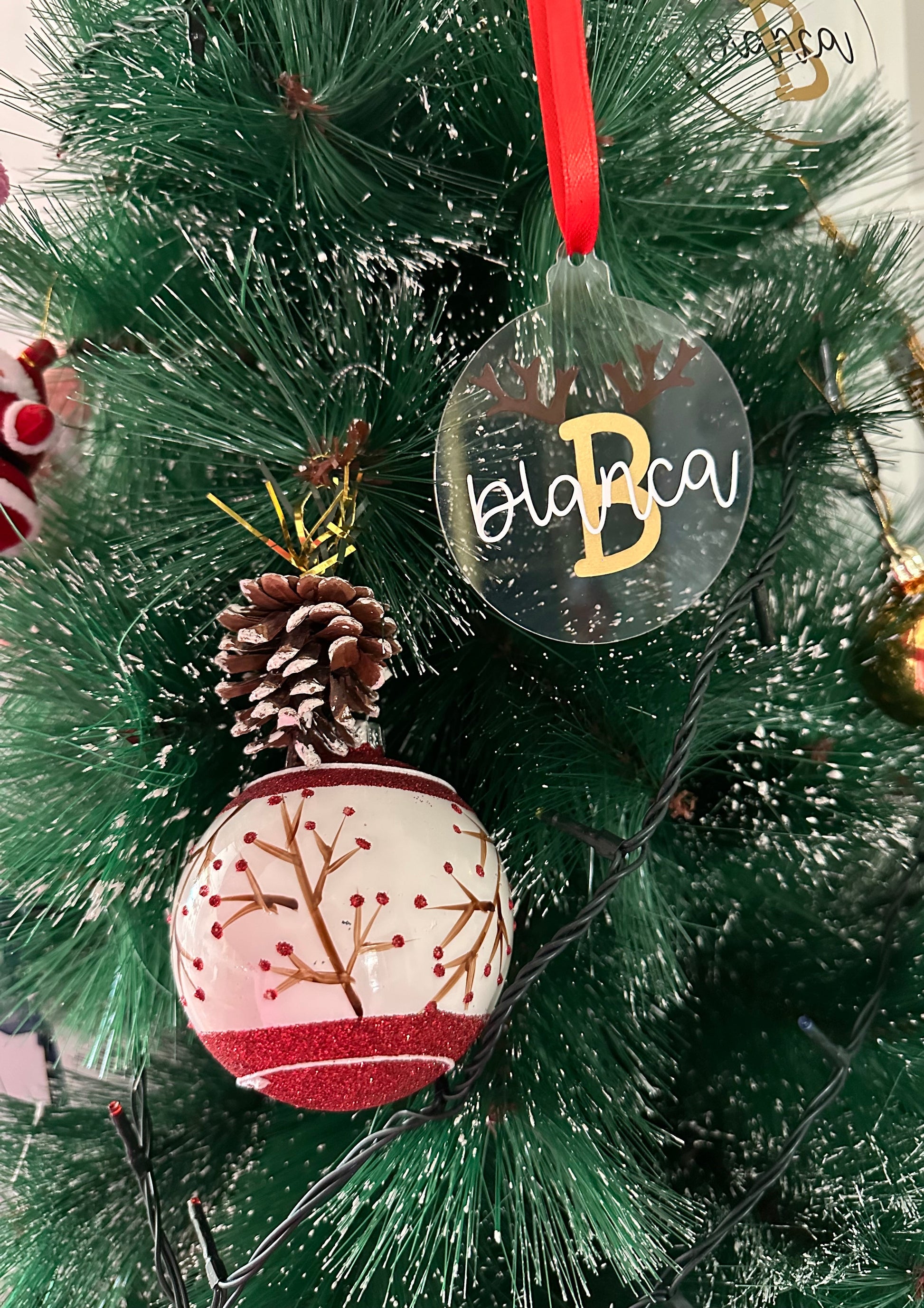 Adornos de metacrilato Navidad personalizados