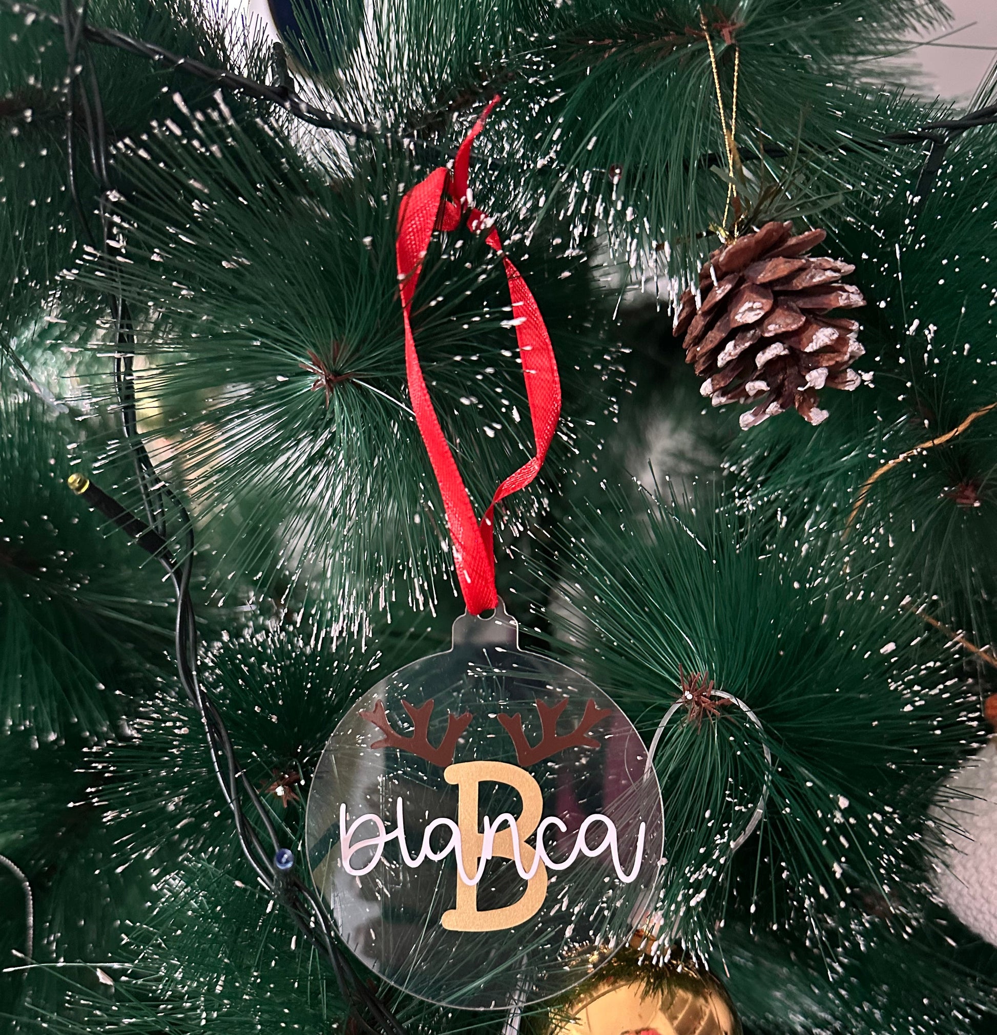 Adornos de metacrilato Navidad personalizados