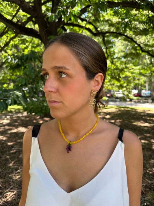 Pendientes para invitada de acero inoxidable en color oro. Estos pendientes son perfectos para elevar tus looks en eventos. Son hipoalergénicos.