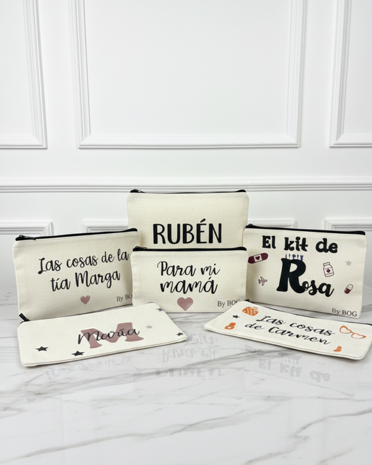 Neceser de algodón personalizado