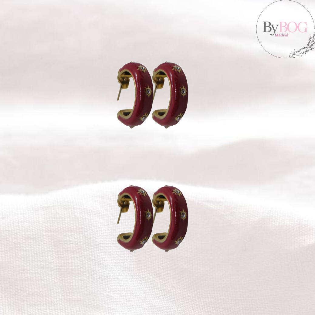 Pendientes CARLOTA rojo